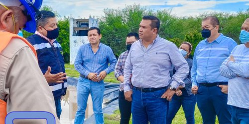 Visita alcalde electo la planta tratadora de aguas residuales