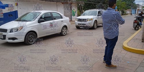 Vehículos chocan por alcance en sector de calle Morelos y SARH