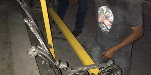 Rehabilitaron las bancas destrozadas por vándalos