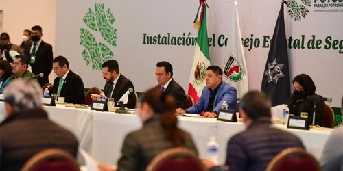 Instala el Gobernador el Consejo Estatal de Seguridad Pública de SLP