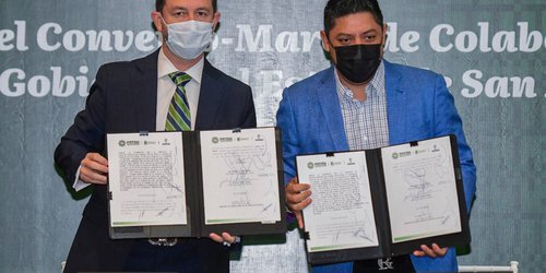 Suscribe Gobernador convenio con Colegio de Notarios de San Luis