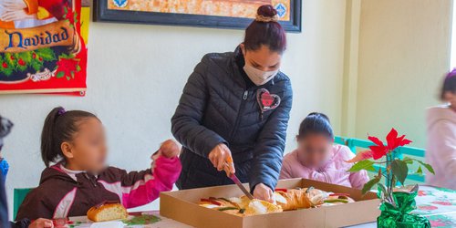 Inicia DIF Rioverde festejos de Día de Reyes Magos en la casa hogar CODI