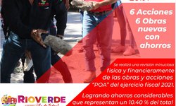 Con ahorros de 14.3 millones de pesos, seis nuevas obras y seis nuevas acciones en Rioverde