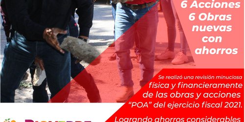 Con ahorros de 14.3 millones de pesos, seis nuevas obras y seis nuevas acciones en Rioverde