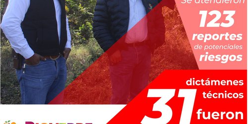 Protección Civil de Rioverde, atendió 123 reportes de alto riesgo