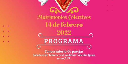 Invitan a parejas a participar en Bodas Colectivas el 14 de febrero en Rioverde