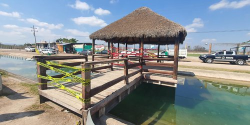 Cierran temporalmente palapa del canal de la Media Luna, para prevenir accidentes