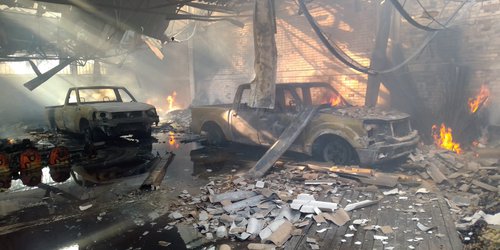 Incendio de pastizal se salió de control y quemó almacén de Sanidad Vegetal