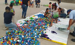 Con recolección de tapitas, Scouts conmemoraron el Día del Reciclaje