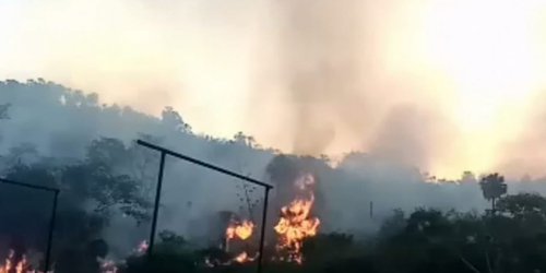 Incendio en Tambaca, tiene seis días, y nadie lo atiende