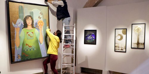 Preparan inauguración colectiva plástica de 24 artistas potosinos en el Palacio Municipal