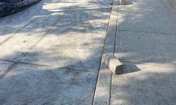 Dañan obra de pavimentación en el ejido San Marcos