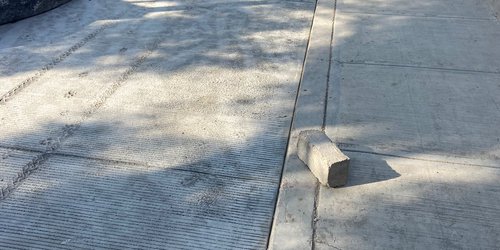 Dañan obra de pavimentación en el ejido San Marcos