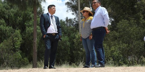 Gobernador Gallardo supervisa obras en el Tangamanga II