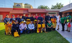 Ramón Torres entregó apoyos a bomberos de Ciudad Fernández