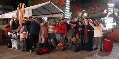 Presidente Arnulfo Urbiola apoyó a 18 jóvenes del Tecnológico de Rioverde, en su viaje a León Guanajuato a conferencia magistral