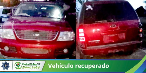 Policía municipal detiene a sujeto con camioneta robada