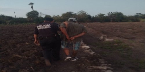 Detienen a sujeto que presuntamente intentó robar sandías de una parcela