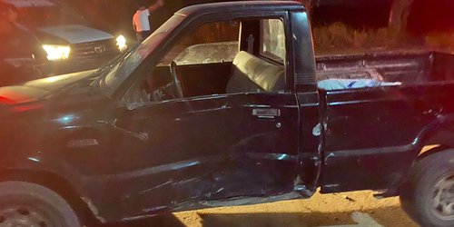 Motociclista resultó lesionado al chocar con camioneta
