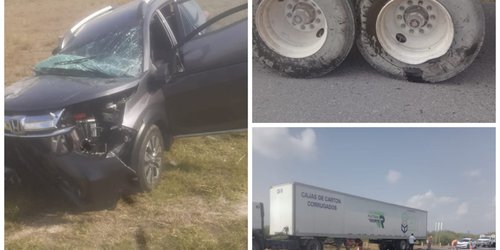 Tres personas heridas en choque frente a parque Los Azahares