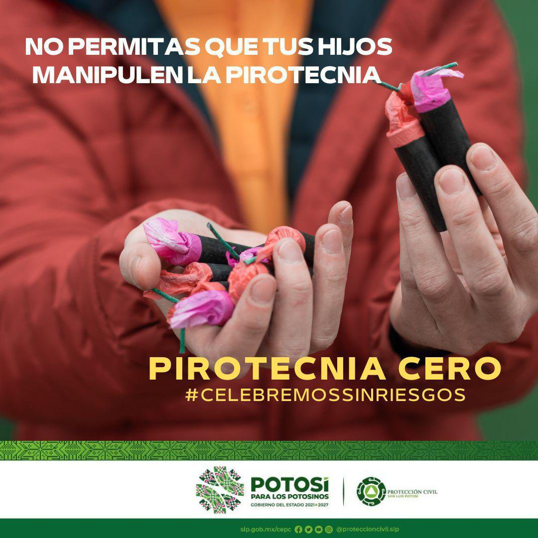 Protección Civil inicia campaña Pirotecnia Cero mirioverde