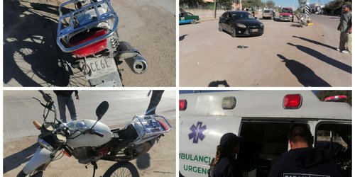 Menor de 15 años se accidentó en moto en el bulevar Bicentenario