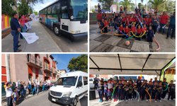 Estudiantes de primaria salieron a competir a campeonato estatal de fútbol en Matehuala