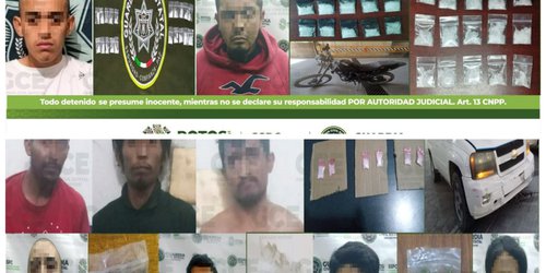 En diferentes acciones, 14 individuos detenidos por la Guardia Civil Estatal por posesión de estupefacientes