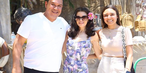 Itatí Cantoral en la Media Luna, para firmar la película "Lupe"