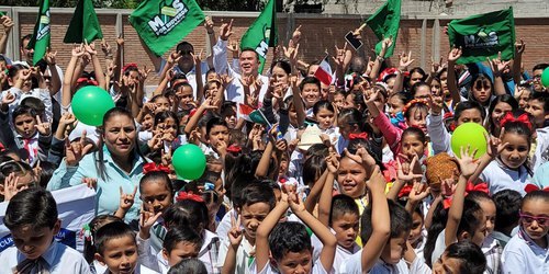 Municipio construye barda perimetral en primaria "Heróico Colegio Militar"