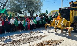 Inicia rehabilitación de calles en el ejido San Bartolo