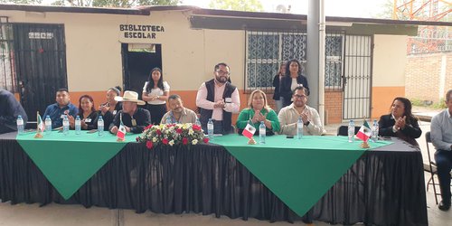 Alcalde de Rioverde, Edgar Vázquez, asistió a la Primera Demostración de Escoltas de la Zona Escolar 41 de Telesecundarias en El Jabalí