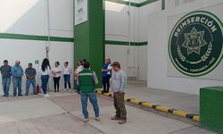 Simulacro de incendio realizaron en Centro Penitenciario de Rioverde