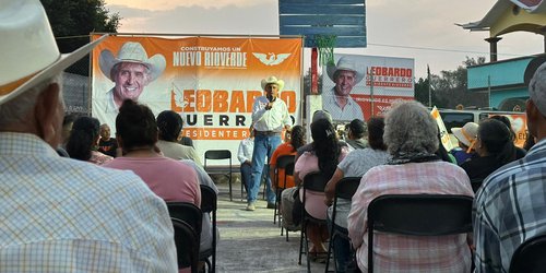 Leobardo Guerrero, en gira por las comunidades del Ojo de Agua Seco, El Aguacate y El Jabalí