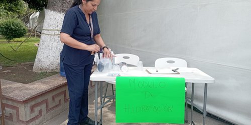 Instalan módulo de hidratación en plaza de Ciudad Fernández