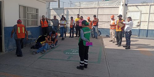 Protección Civil continúa con simulacros en empresas privadas