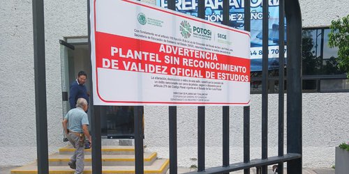 Coloca SEGE sellos de advertencia en Universidad Potosina por no contar con RVOE