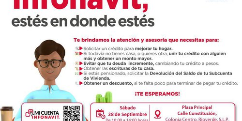 Infonavit llevará sus brigadas de promoción y servicio a Rioverde