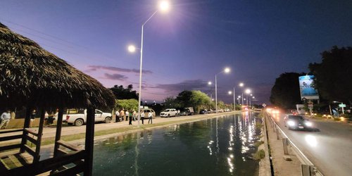 Canal de La Media Luna cuenta con mejor iluminación