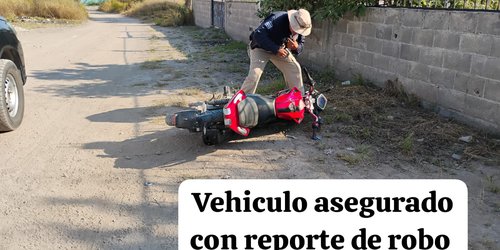 En persecución, detienen a presunto asaltante acusado de robar una motocicleta