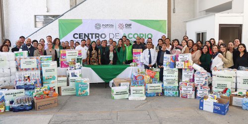 Instala DIF Estatal centro de acopio para apoyar a familias de Guerrero