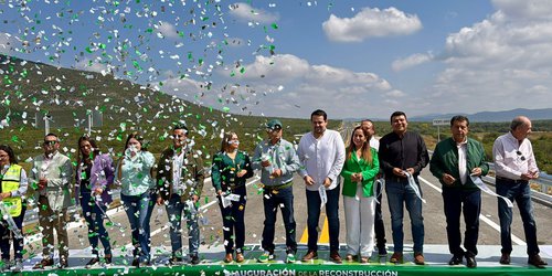 Oscar Bautista asistió a la inauguración de  la rehabilitación del puente Cerritos-Tula