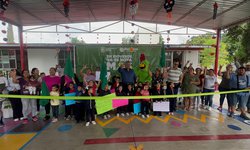 Alcalde de Rioverde Arnulfo Urbiola inauguró obras educativas en Cieneguilla por $340,000