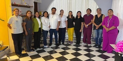 Visita del Presidente de CDFDZ casa de Salud de El Refugio y presenta nueva Doctora en turno vespertino