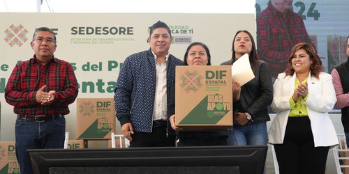 Agradecen familias apoyo de Ricardo Gallardo con programas Seguridad Alimentaria