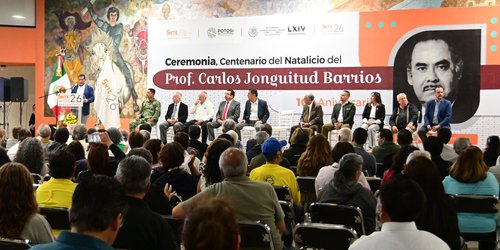 Homenajea el SNTE a Carlos Jonguitud a 100 años de su nacimiento