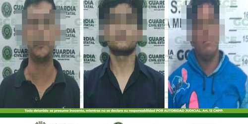 Detienen a tres hombres tras presuntamente agredir a sus familiares