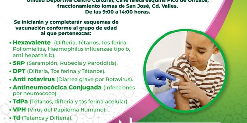 Invitan a participar en la Semana de Vacunación en las Américas y México 2025