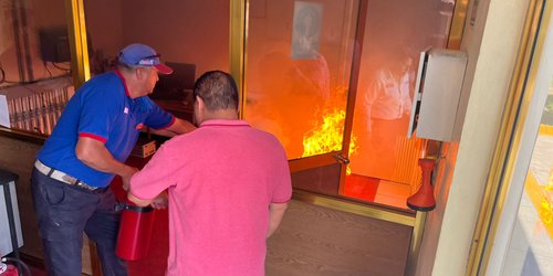 El Gobierno Municipal de Rioverde fomenta la cultura de la prevención con simulacro en gasolinera