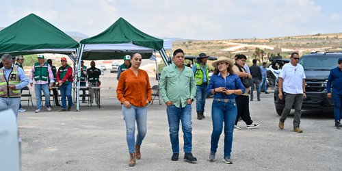 Gobernador Ricardo Gallardo supervisa avance de la Vía Alterna